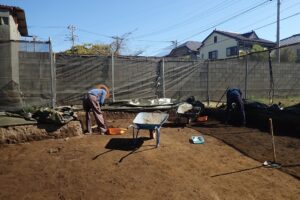 東田遺跡の調査を始めました！